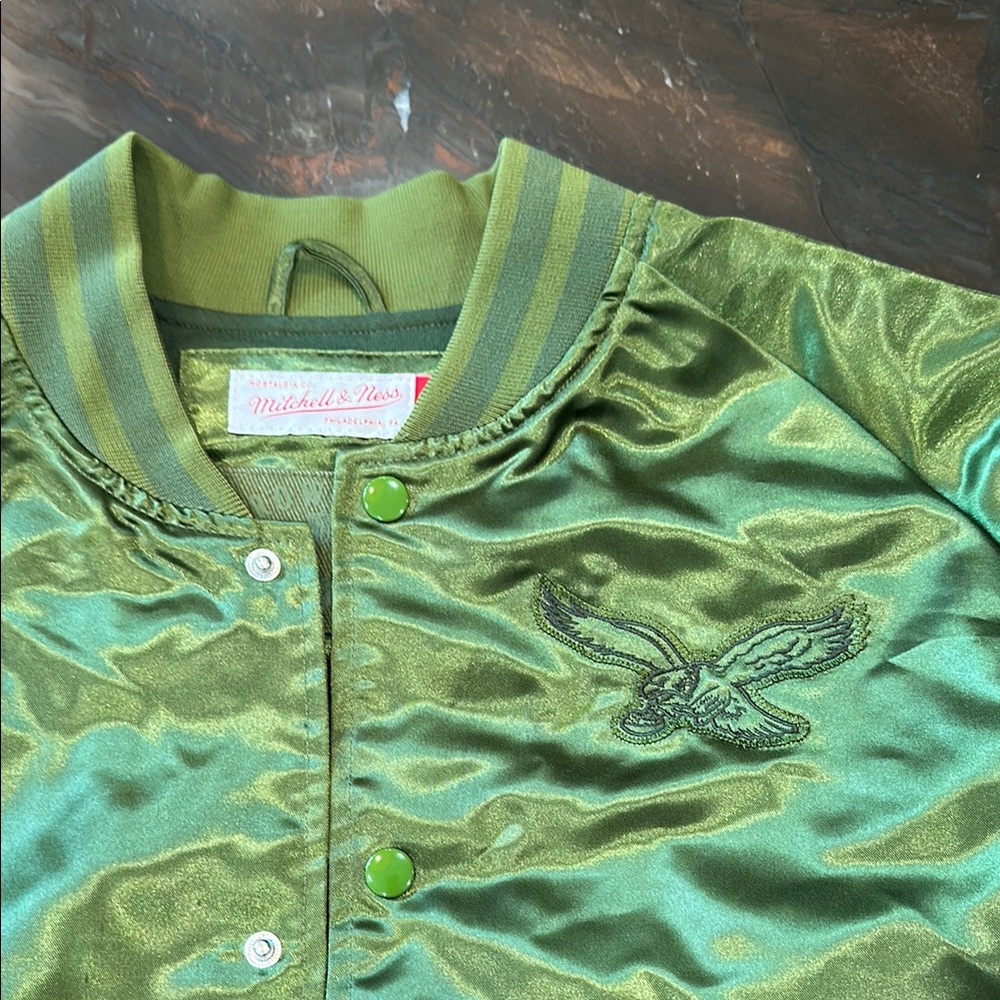 Philadelphia Eagles - Green Satin Bomber Jacket